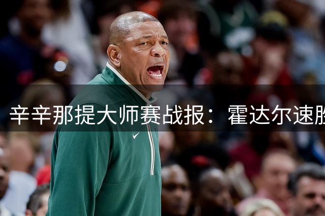 辛辛那提大师赛战报：霍达尔速胜 小兹韦列夫苦战晋级